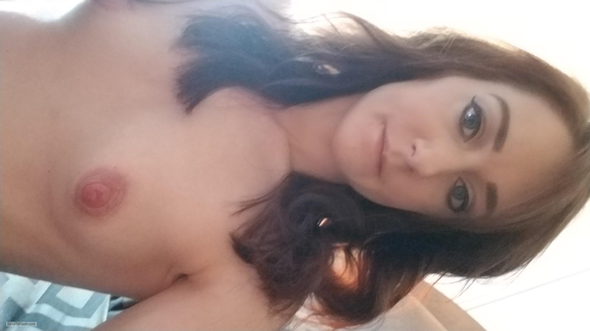 My Very small Tits Topless Selfie by Tiny Tina